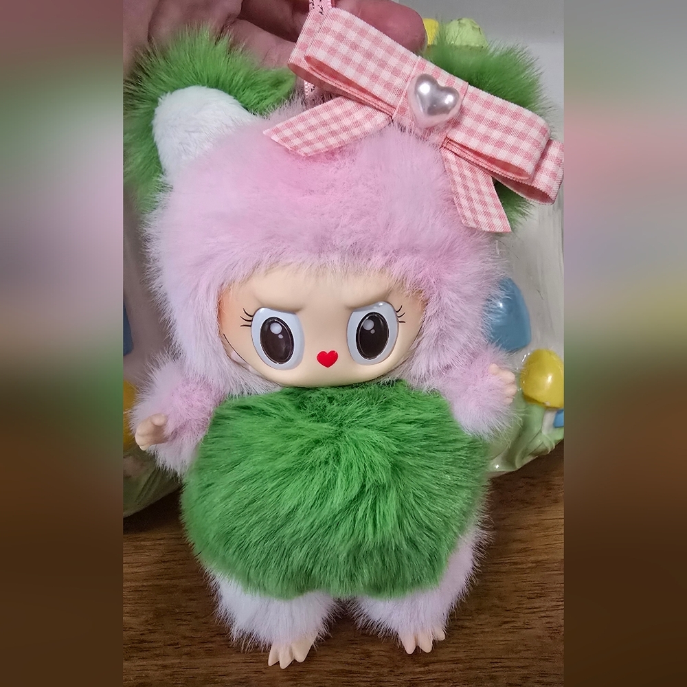 Pink/Green Bear Labubu